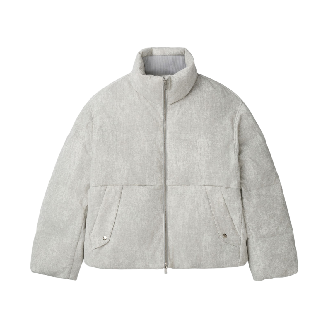이로 토스웨트나 코듀로이 패턴 구스웨트운 하이넥 점퍼 화이트(Iro Toscana Corduroy Pattern Goose Down High Neck Jumper White) - 4