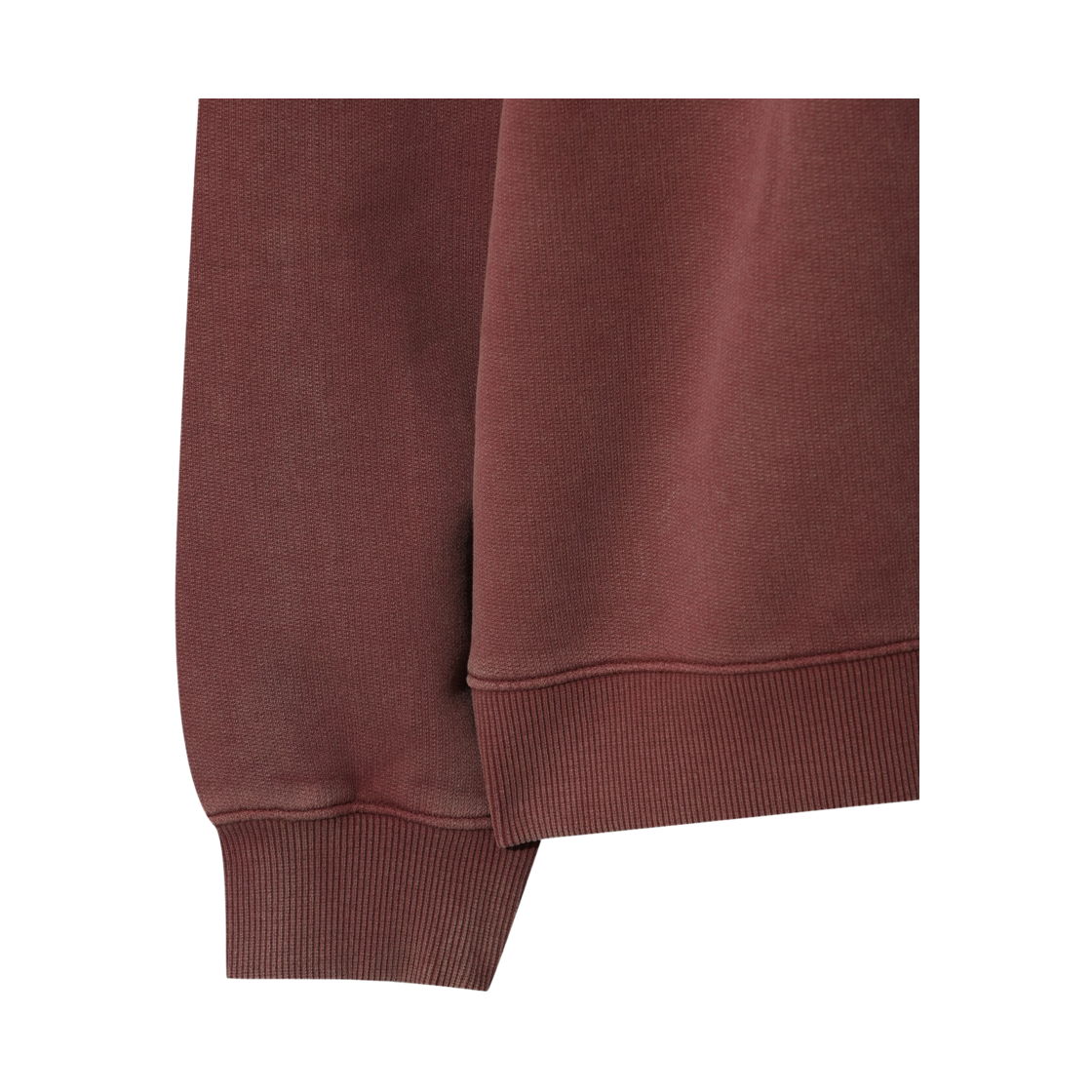 이로 씬 로고 자수 다잉 맨투맨 다크 레드(Iro Scene Logo Embroidery Dyeing Sweatshirt Dark Red) - 5