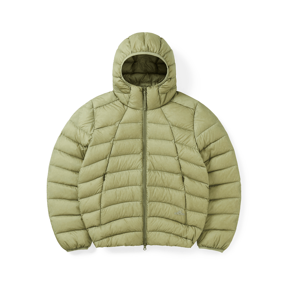 썬러브투어 후디드 플라이 라이트 다운 자켓 카키(sunlovetour Hooded Fly Light Down Jacket Khaki)