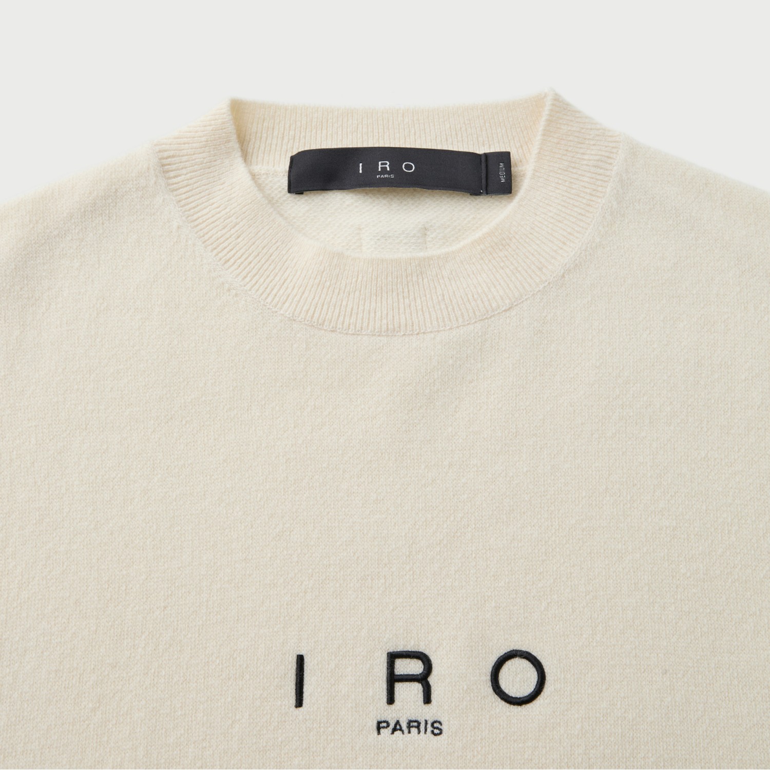 이로 에센셜 캐시미어 블렌드 로고 자수 니트 풀오버 아이보리(Iro Essentiel Cashmere Blend Logo Embroidered Knit Pullover Ivory) - 4