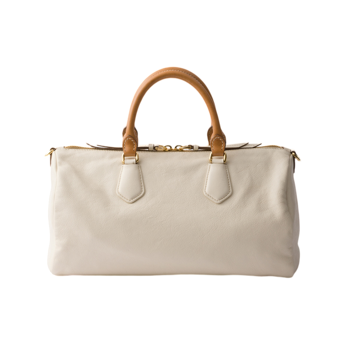 프라다 이베이전 라지 레더 탑 핸들 백 화이트(Prada Evasion Large Leather Top-Handle Bag White) - 2