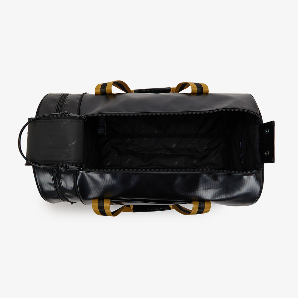 프레드페리 팁드 클래식 배럴 백 블랙 골드(Fred Perry Tipped Classic Barrel Bag Black Gold) - 4