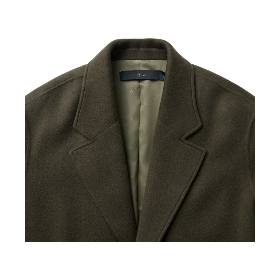이로 에퓌르 캐시미어 블랜드 핸드메이드 싱글 롱코트 다크 브라운(Iro Epure Cashmere Blend Handmade Single Long Coat Dark Brown) - 4