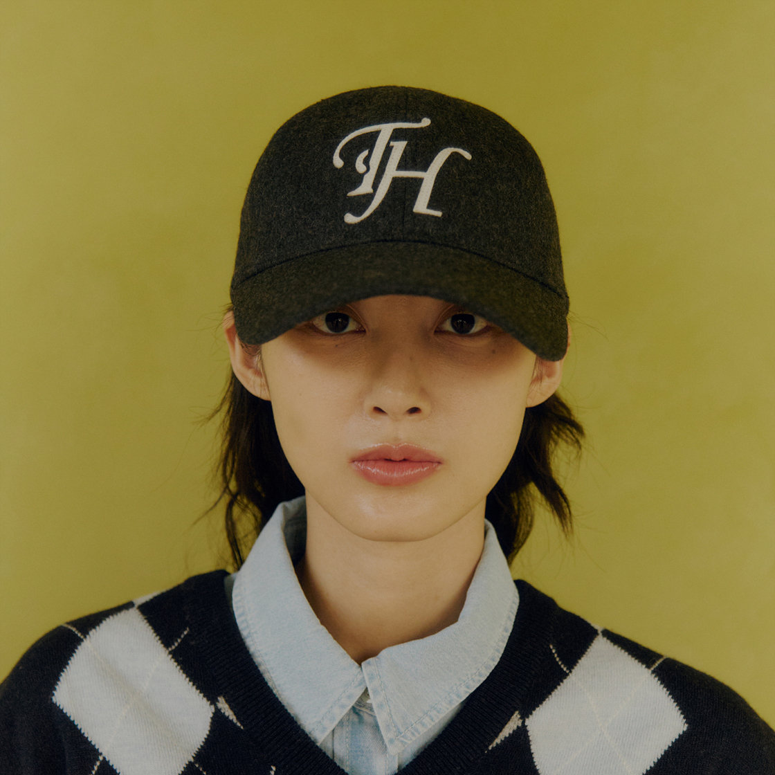 트래픽하모니 울블랜드 TH 아플리케 로고 딥핏 볼캡 그레이(Traffic Harmony Wool Blend TH Applique Logo Deep Fit Ball Cap Grey) - 2