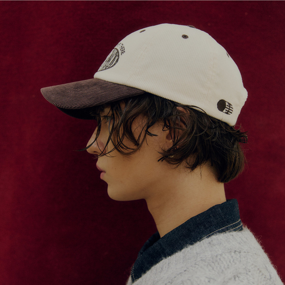 트래픽하모니 코듀로이 라운드 로고 딥핏 볼캡 아이보리&브라운(Traffic Harmony Corduroy Round Logo Deep Fit Ball Cap Ivory & Brown) - 4