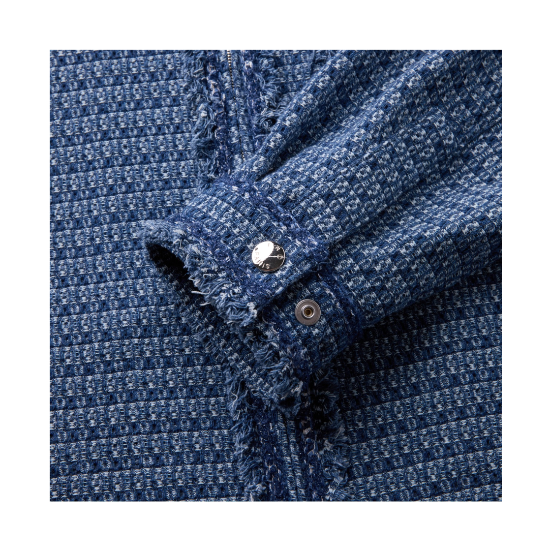 이로 바스웨트 트위드 데님 자켓 라이트 블루(Iro Bascule Tweed Denim Jacket Light Blue) - 6