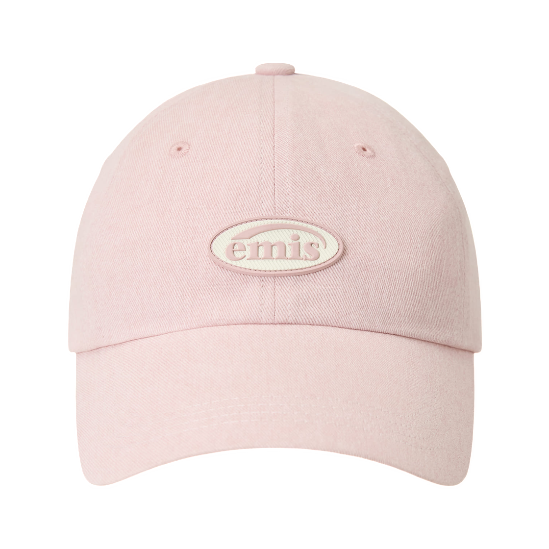 - Emis Mini Rubber Patch Pigment Ball Cap Baby Pink