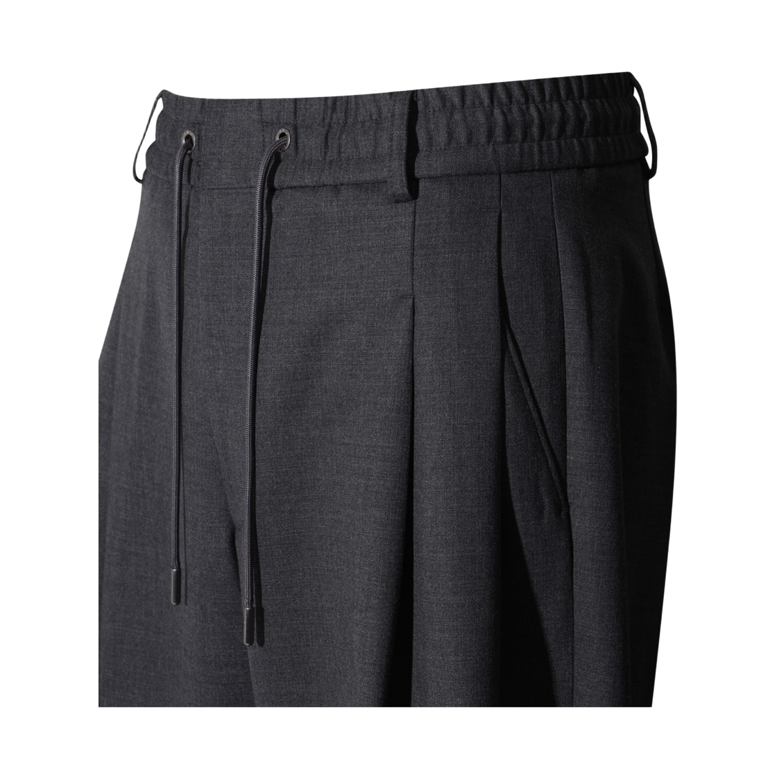이로 레제 울혼방 벌룬핏 팬딩 슬랙스웨트블랙(Iro Leger Wool Blend Balloon Fit Banding Slacks Black) - 5