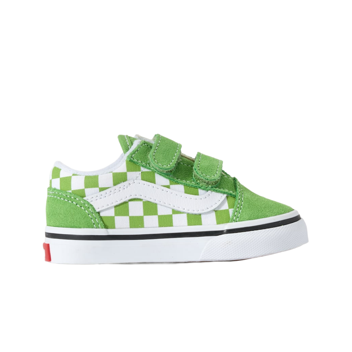 VN000CTGFPB (TD) Vans Old Skool Velcro Color Theory Checkerboard Green
