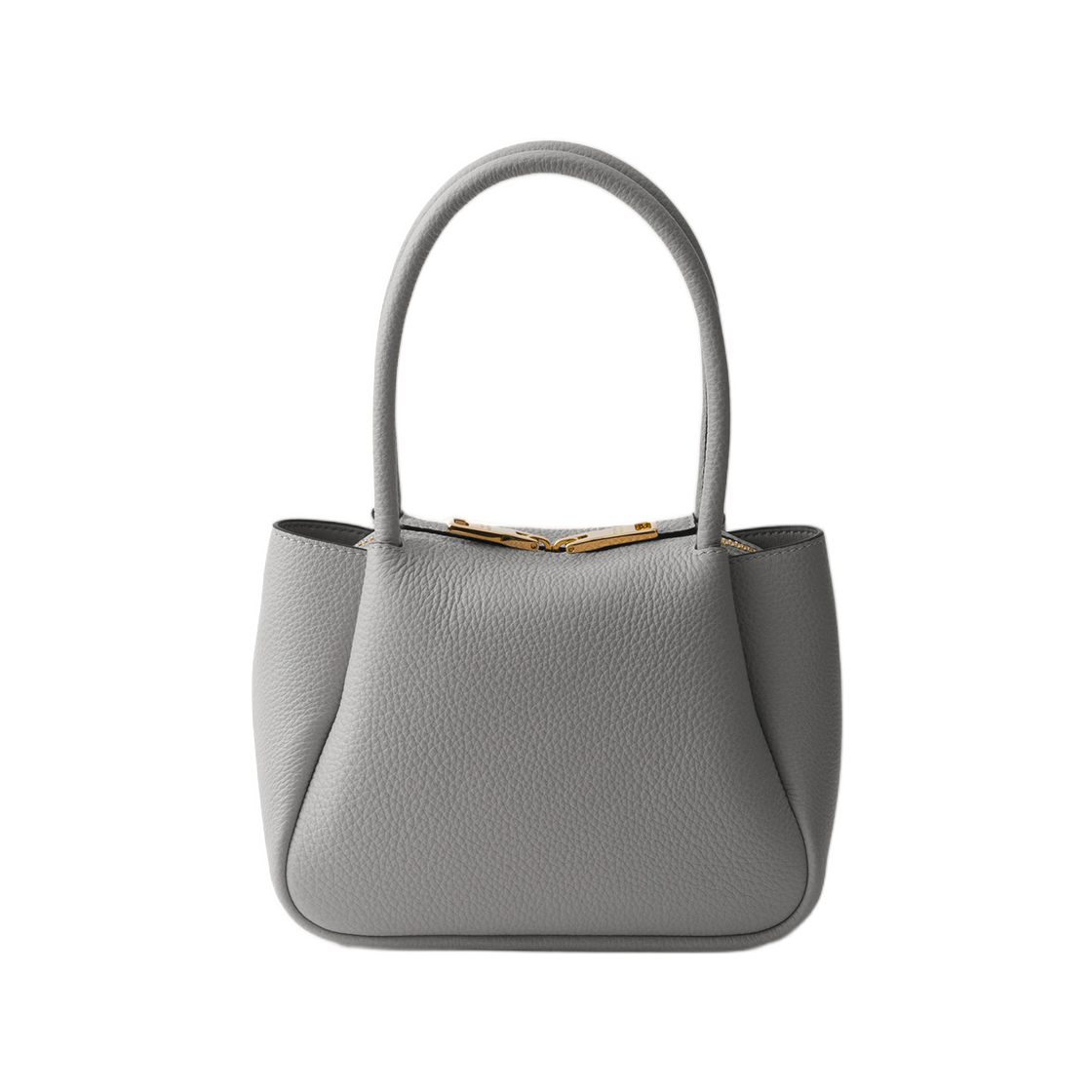 1BA362-2DKV-F0R9L Prada Leather Mini Handbag Granite Gray
