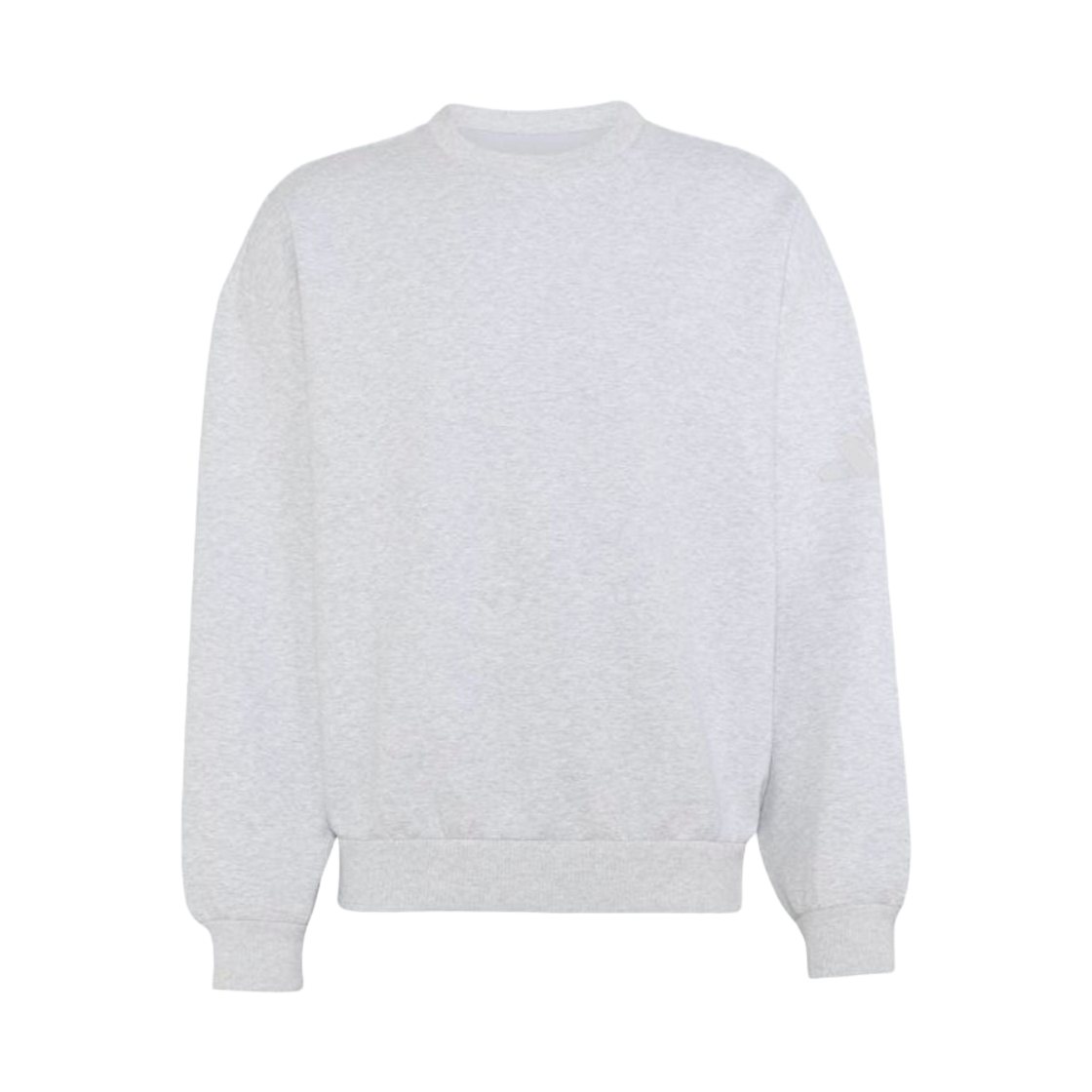 KS0315 Adidas Soft Lux Sweatshirt Light Grey Heather - KR Sizing