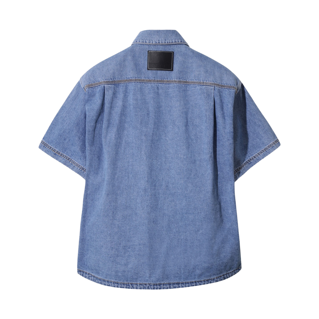 이로 리바주 데님 반팔 트러커 셔츠 라이트 블루(Iro Rivage Denim Short Sleeve Trucker Shirt Light Blue) - 6