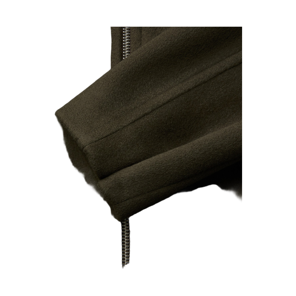 이로 로프트 캐시미어 블랜드 집업 하이넥 숏코트 다크 브라운(Iro Loft Cashmere Blend Zip-Up High Neck Short Coat Dark Brown) - 6