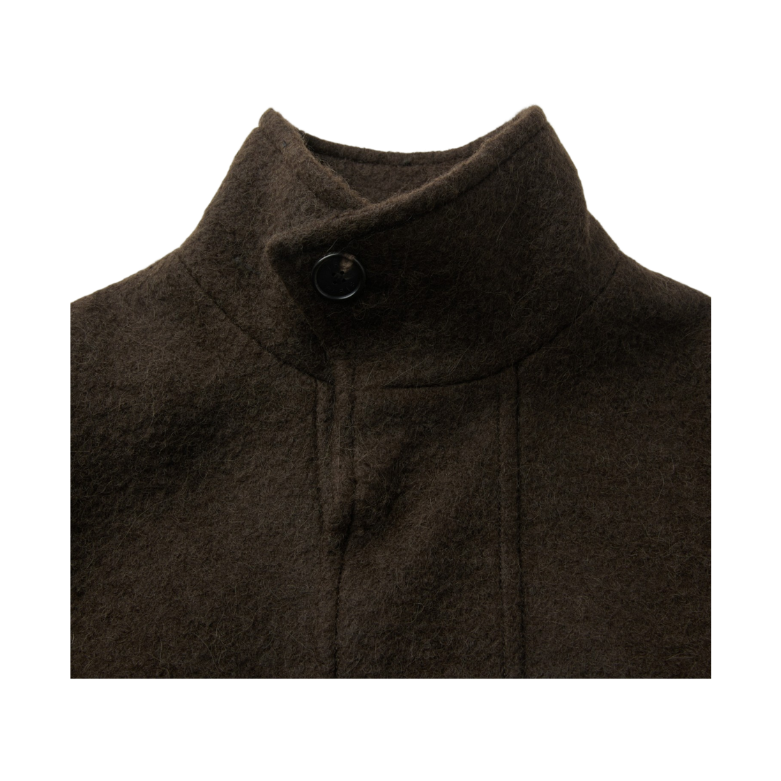 이로 이베르 헤어리 울 롱 랩코트 다크 브라운(Iro Hiver Hairy Wool Long Wrap Coat Dark Brown) - 5