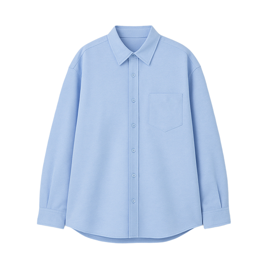 GCIN7924-스카이블루 GCLIP Essential Loose-Fit Oxford Shirt Sky Blue