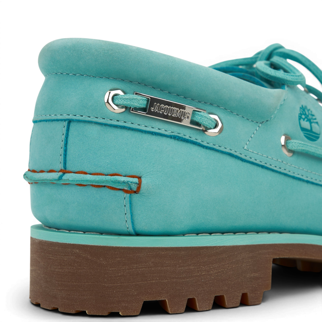 팀버랜드 x 자크뮈스 어센틱 보트 슈즈 아쿠아 누벅 - 미디움(Timberland x Jacquemus Authentic Boat Shoes Aqua Nubuck - Medium) - 8