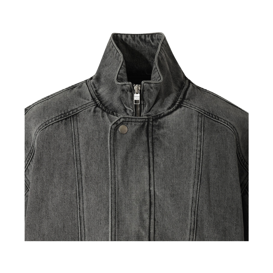 이로 지실로 워시드 데님 바이크 점퍼 그레이(Iro Gisilo Washed Denim Bike Jumper Gray) - 4