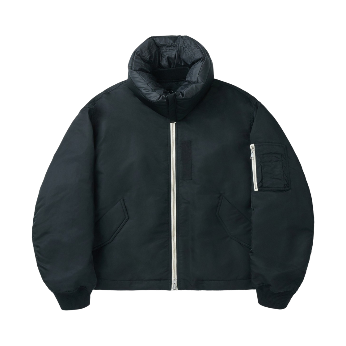 이로 아비우스웨트넥 워머 MA-1 항공점퍼 블랙(Iro Avius Neck Warmer Ma-1 Bomber Jacket Black) - 2