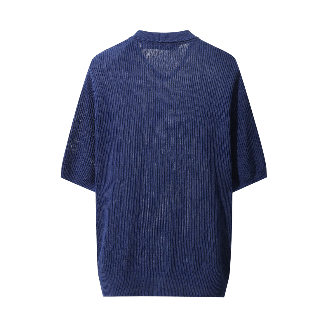 이로 룸 쿨터치 반팔 카라 니트 블루(Iro Loom Cool Touch Short Sleeve Collar Knit Blue) - 3