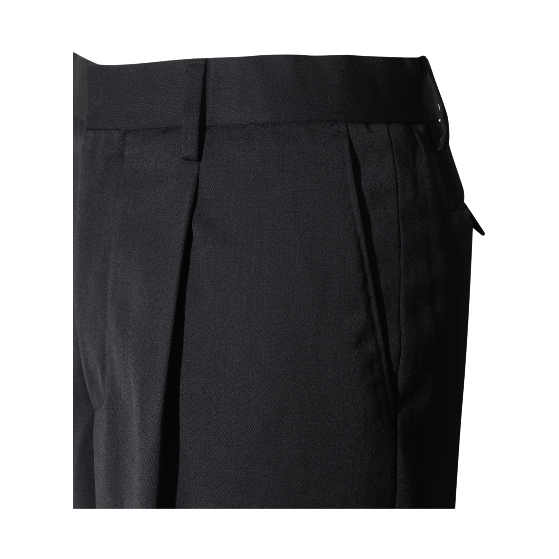 이로 앙플 울혼방 와이드 슬랙스웨트블랙(Iro Ample Wool Blend Wide Slacks Black) - 5