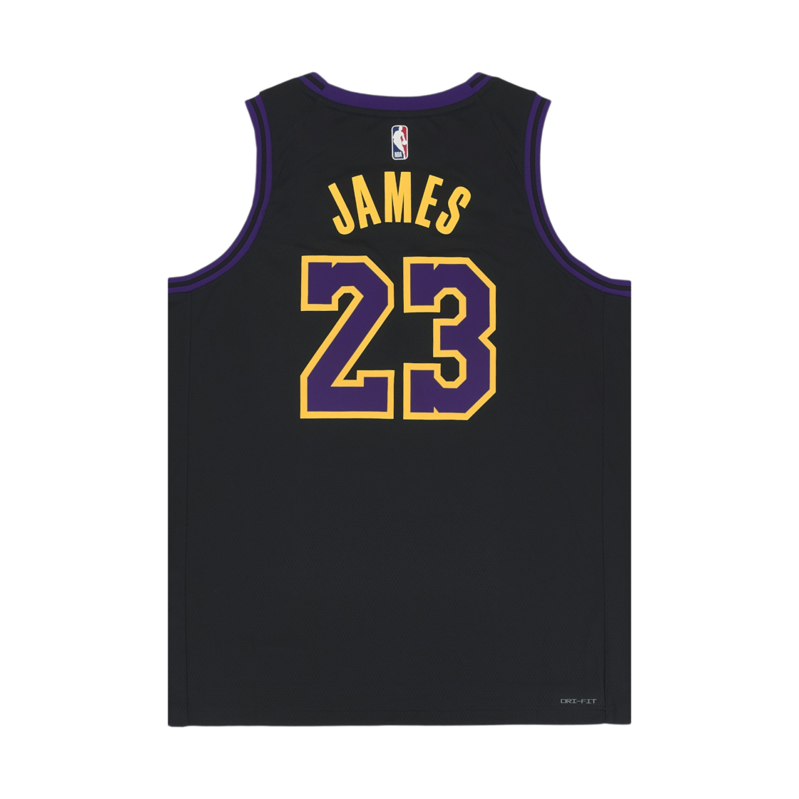 나이키 르브론 제임스 LA 레이커스 시티 에디션 2022/23 드라이핏 NBA 스윙맨 저지 블랙(Nike LeBron James LA Lakers City Edition 2022/23 Dri-Fit NBA Swingman Jersey Black) - 2