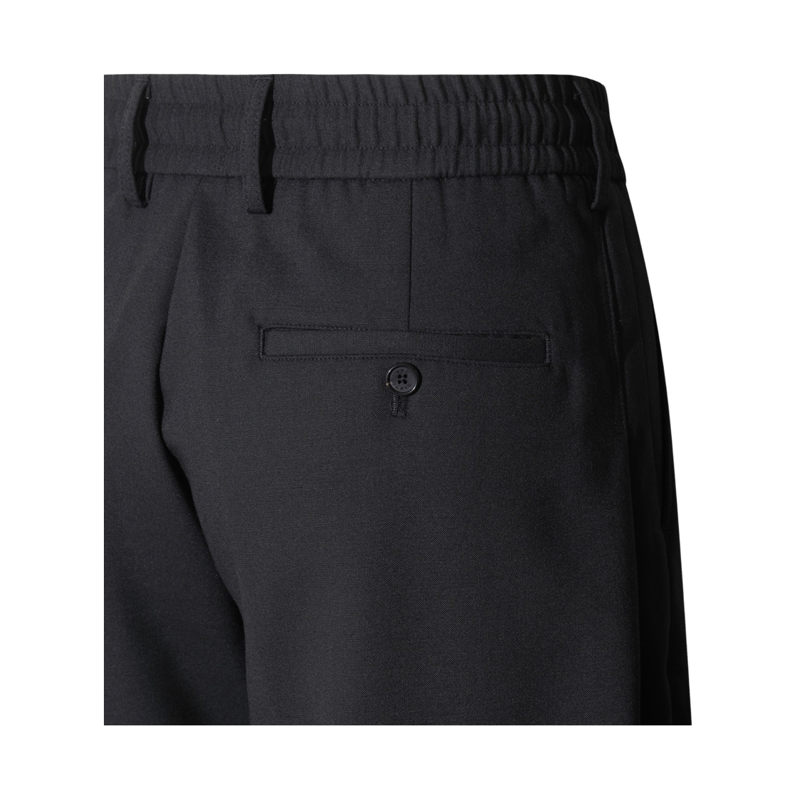 이로 퓌조 울혼방 캐롯핏 팬딩 슬랙스웨트다크 그레이(Iro Fuseau Wool Blend Carrot Fit Banding Slacks Dark Gray) - 6