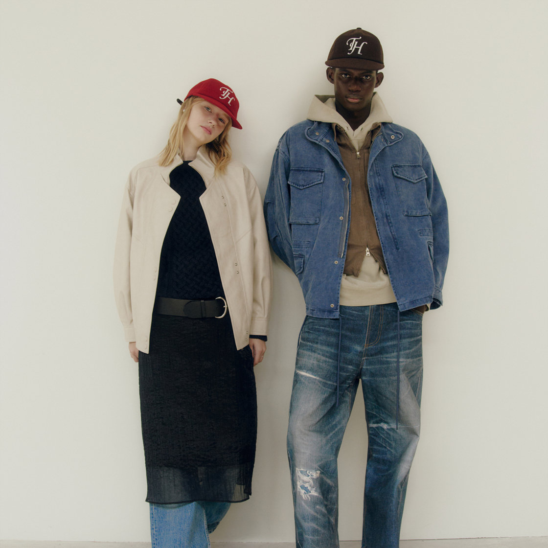 트래픽하모니 울블랜드 TH 아플리케 로고 딥핏 6패널 캡 레드(Traffic Harmony Wool Blend TH Applique Logo 6-Panel Cap Red) - 3