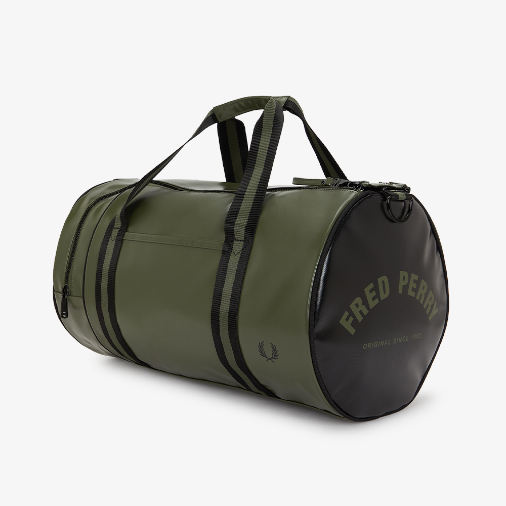 프레드페리 클래식 배럴 백 로렐리스그린 블랙(Fred Perry Classic Barrel Bag Laurel Wreath Green Black) - 4