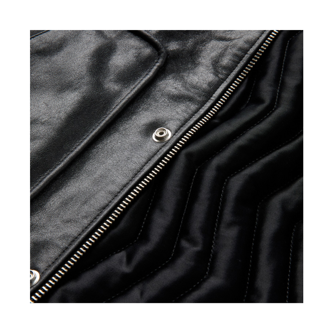 이로 오렌세 양가죽 카라 탈부착 항공 점퍼 블랙(Iro Orense Detachable Lambskin Collar Ma-1 Bomber Jacket Black) - 6