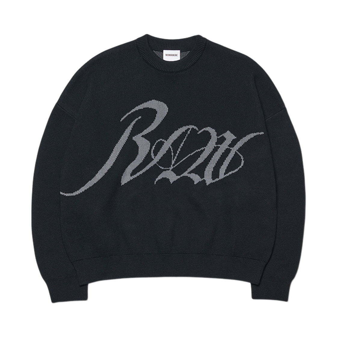 NMWF52KT10BLK NOMANUAL Raw Jacquard Knit Black
