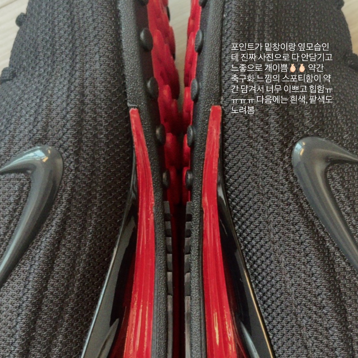 (W) Nike Shox Z Black University Red 착용 스타일 - 3
