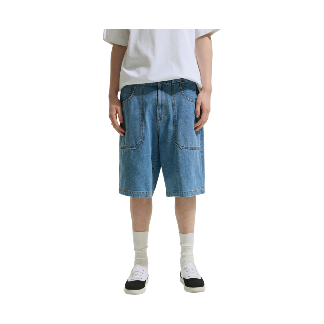 이로 레트로그라드 데님 버뮤다 쇼츠 라이트 블루(Iro Retrograde Denim Bermuda Shorts Light Blue) - 4
