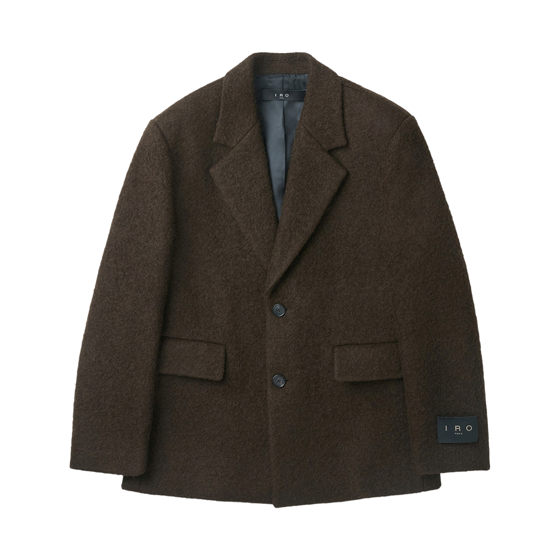 이로 미스웨트랄 헤어리 울 투버튼 자켓 브라운(Iro Mistral Hairy Wool Two Button Jacket Brown)