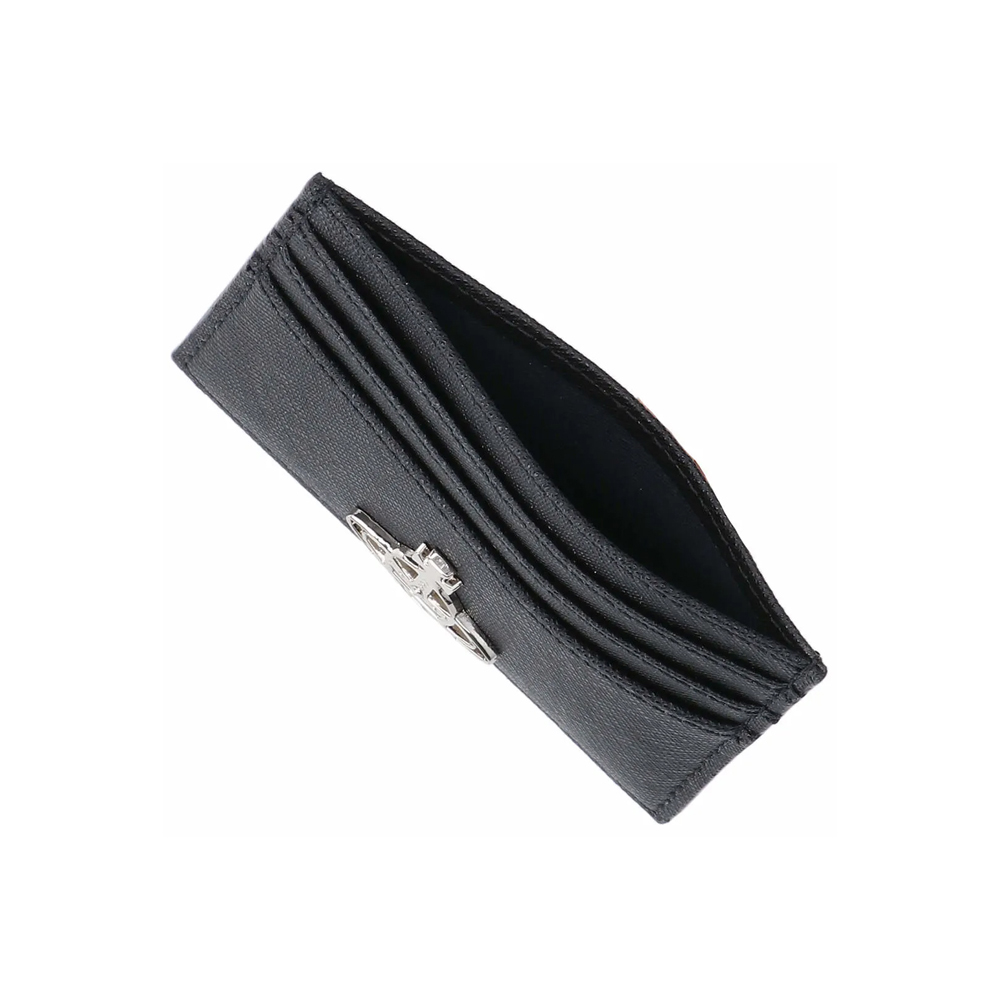 [15% 쿠폰] 비비안웨스트우드 오브 로고 플랫 카드지갑 블랙([15% 쿠폰] Vivienne Westwood Orb Logo Flat Cardholder Black) - 4
