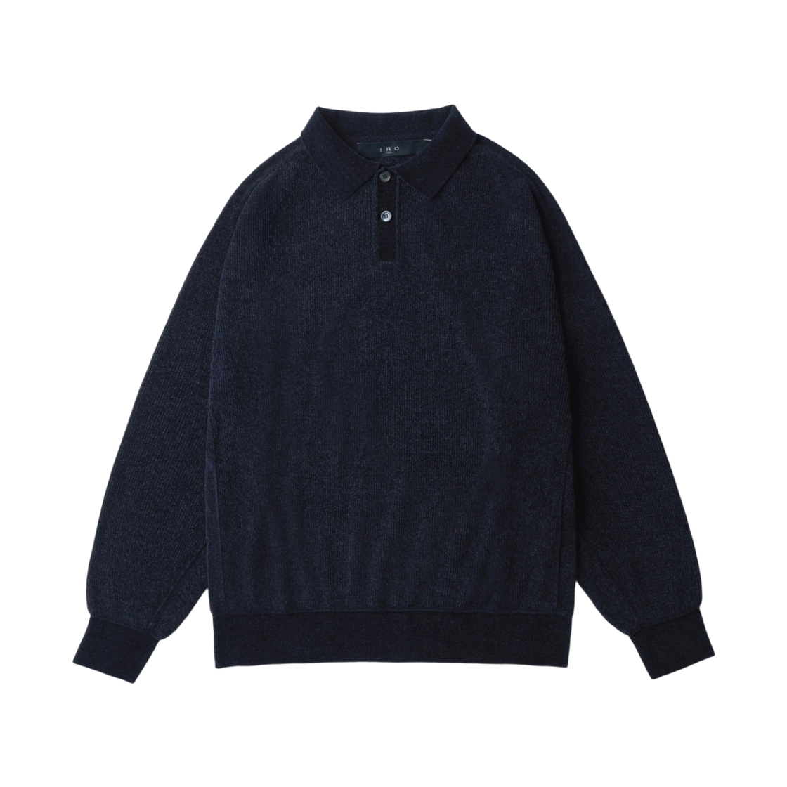 이로 칼랭 셔닐 카라 니트 풀오버 네이비(Iro Calin Chenille Collar Knit Pullover Navy) - 2