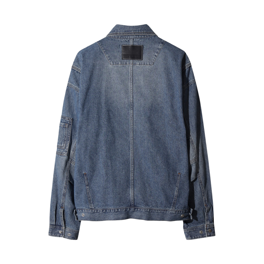 이로 아스웨트트 데님 집업 블루종 라이트 블루(Iro Asphalre Denim Zip-Up Blouson Light Blue) - 3