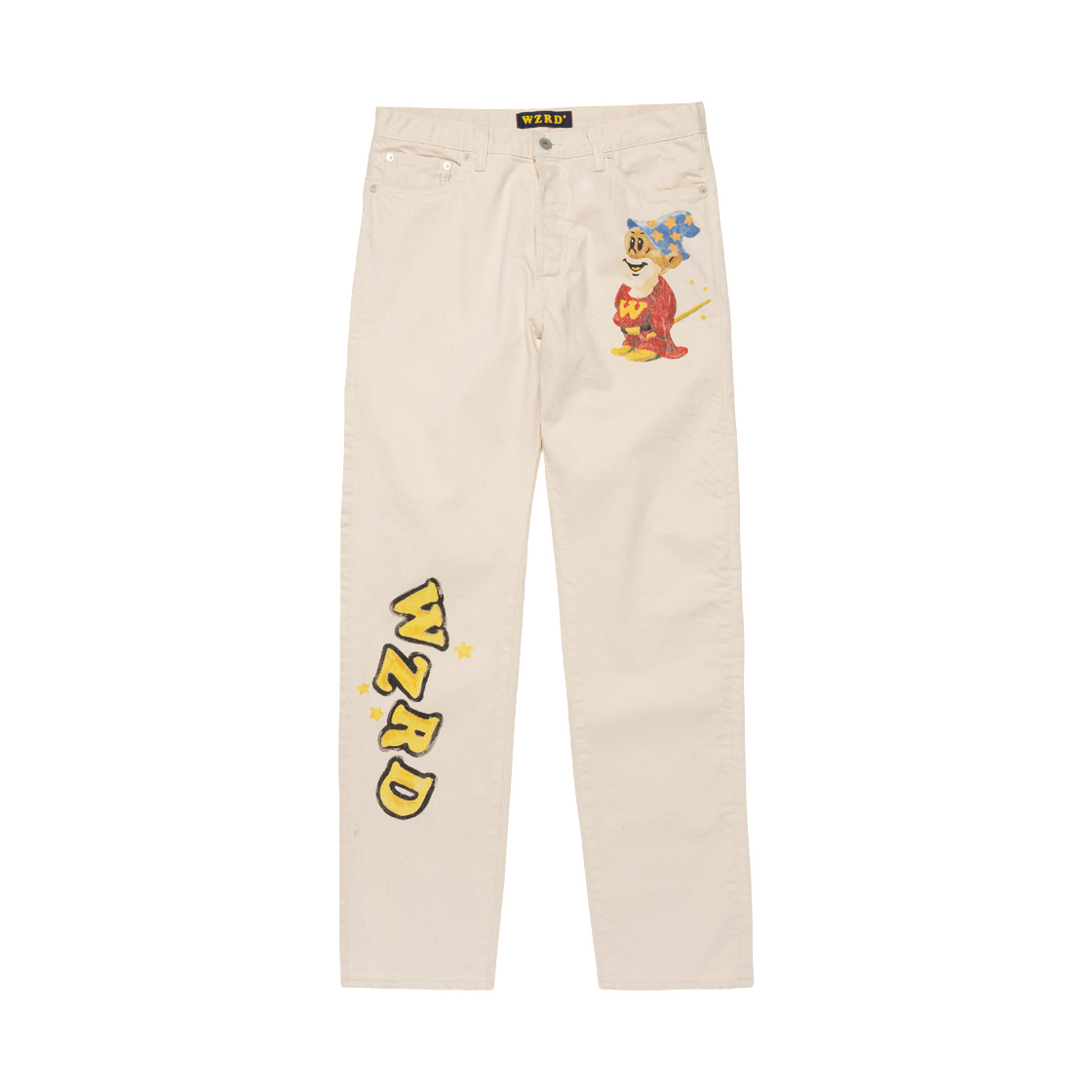 위저드 화이트 데님 팬츠 화이트(WZRD White Denim Pants White) - 1