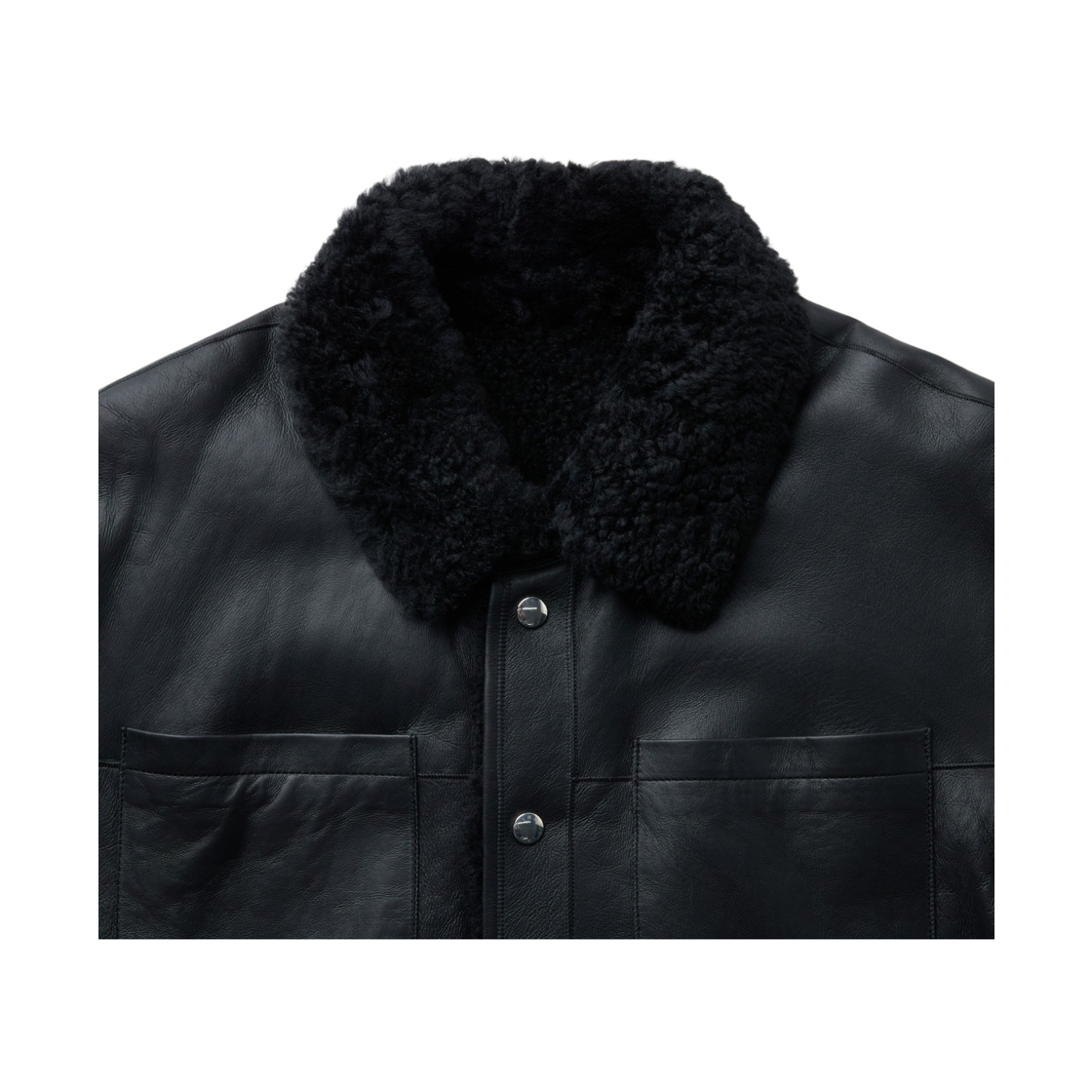 이로 홀미 시어링 셔켓 블랙(Iro Holmy Shearing Shirt Jacket Black) - 4