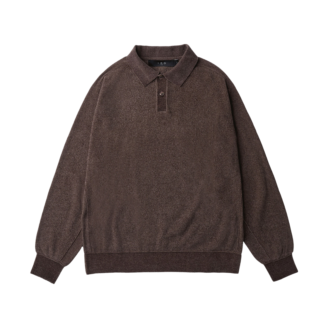 이로 칼랭 셔닐 카라 니트 풀오버 브라운(Iro Calin Chenille Collar Knit Pullover Brown)