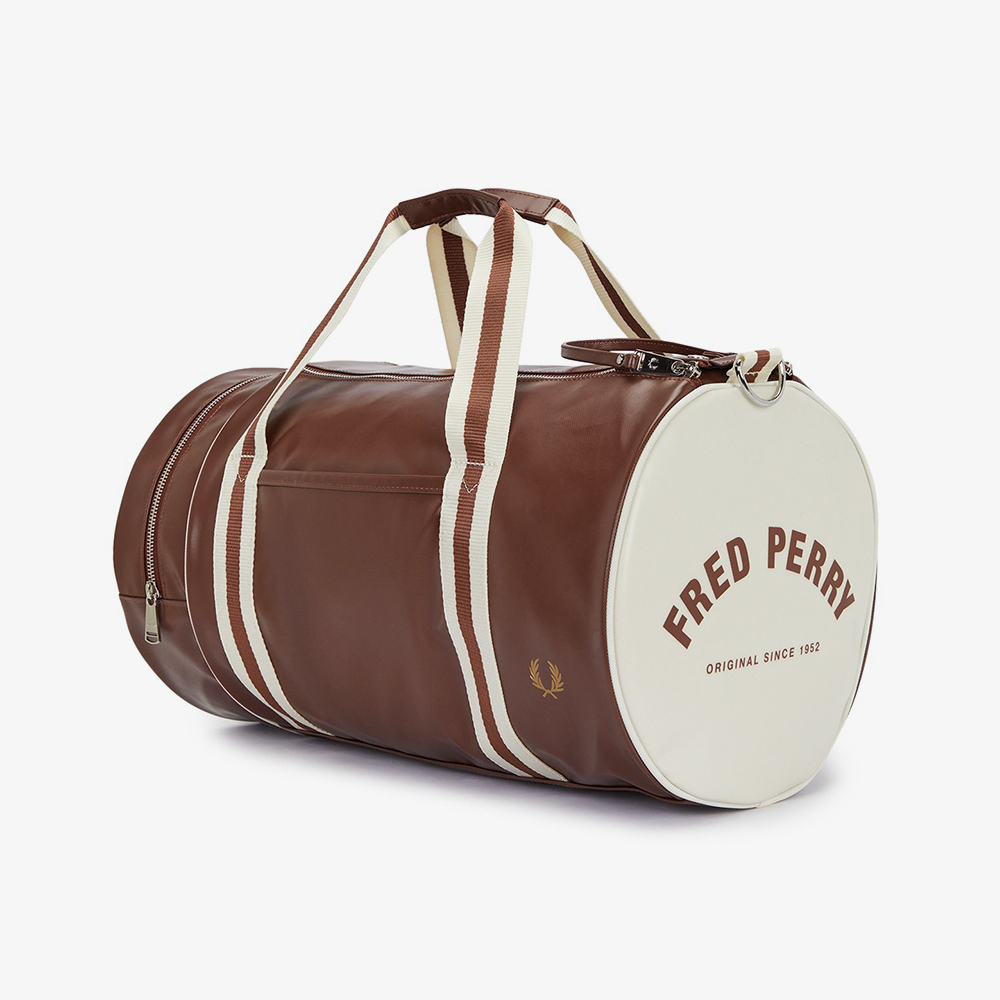 프레드페리 클래식 배럴 백 탄 에크루(Fred Perry Classic Barrel Bag Tan Ecru) - 4