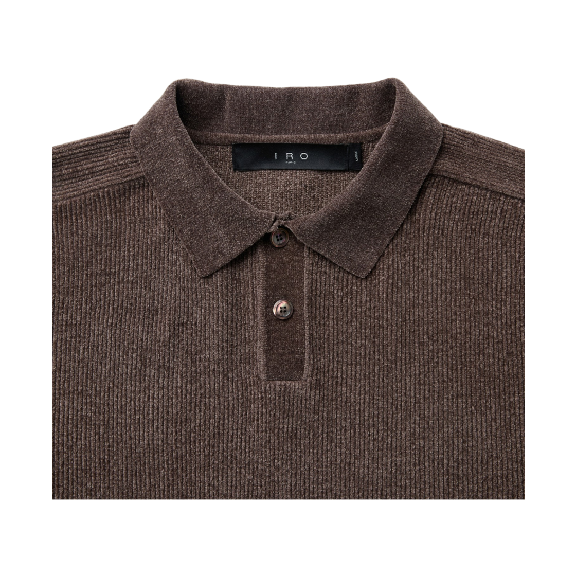 이로 칼랭 셔닐 카라 니트 풀오버 브라운(Iro Calin Chenille Collar Knit Pullover Brown) - 4