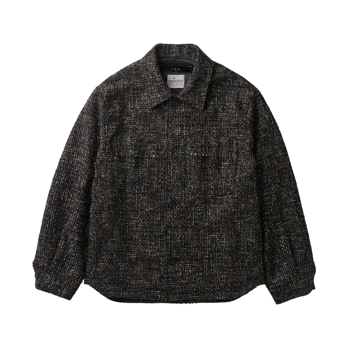 이로 트람 트위드 셔켓 다크 브라운(Iro Trame Tweed Shirt Jacket Dark Brown)