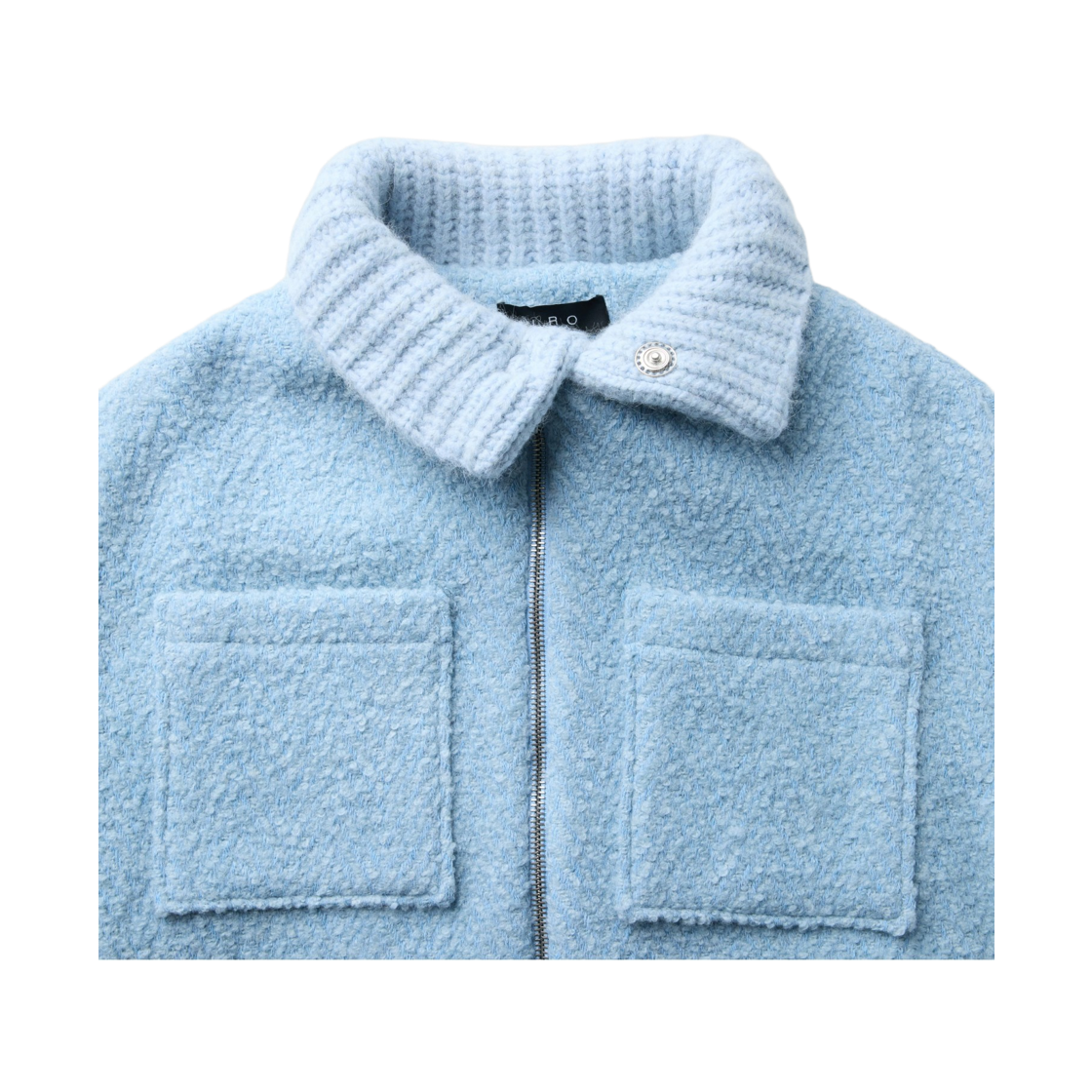 이로 사노비스웨트 니트 하이브리드 집업 자켓 블루(Iro Sanobspe Knit Hybrid Zip-Up Jacket Blue) - 4