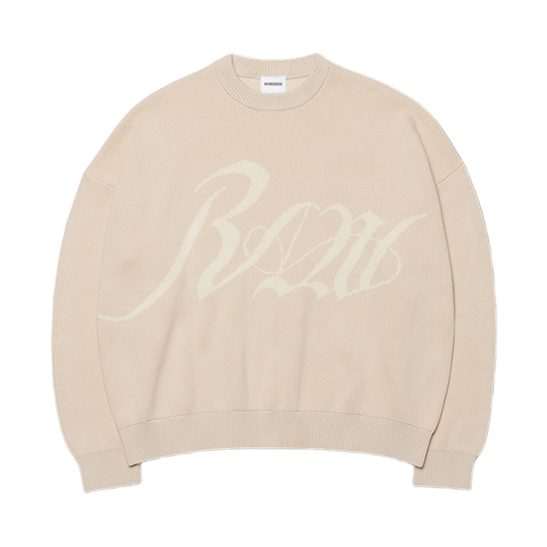 NMWF52KT10BEG NOMANUAL Raw Jacquard Knit Beige