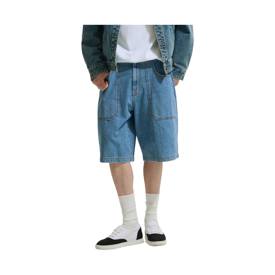 이로 레트로그라드 데님 버뮤다 쇼츠 라이트 블루(Iro Retrograde Denim Bermuda Shorts Light Blue) - 5