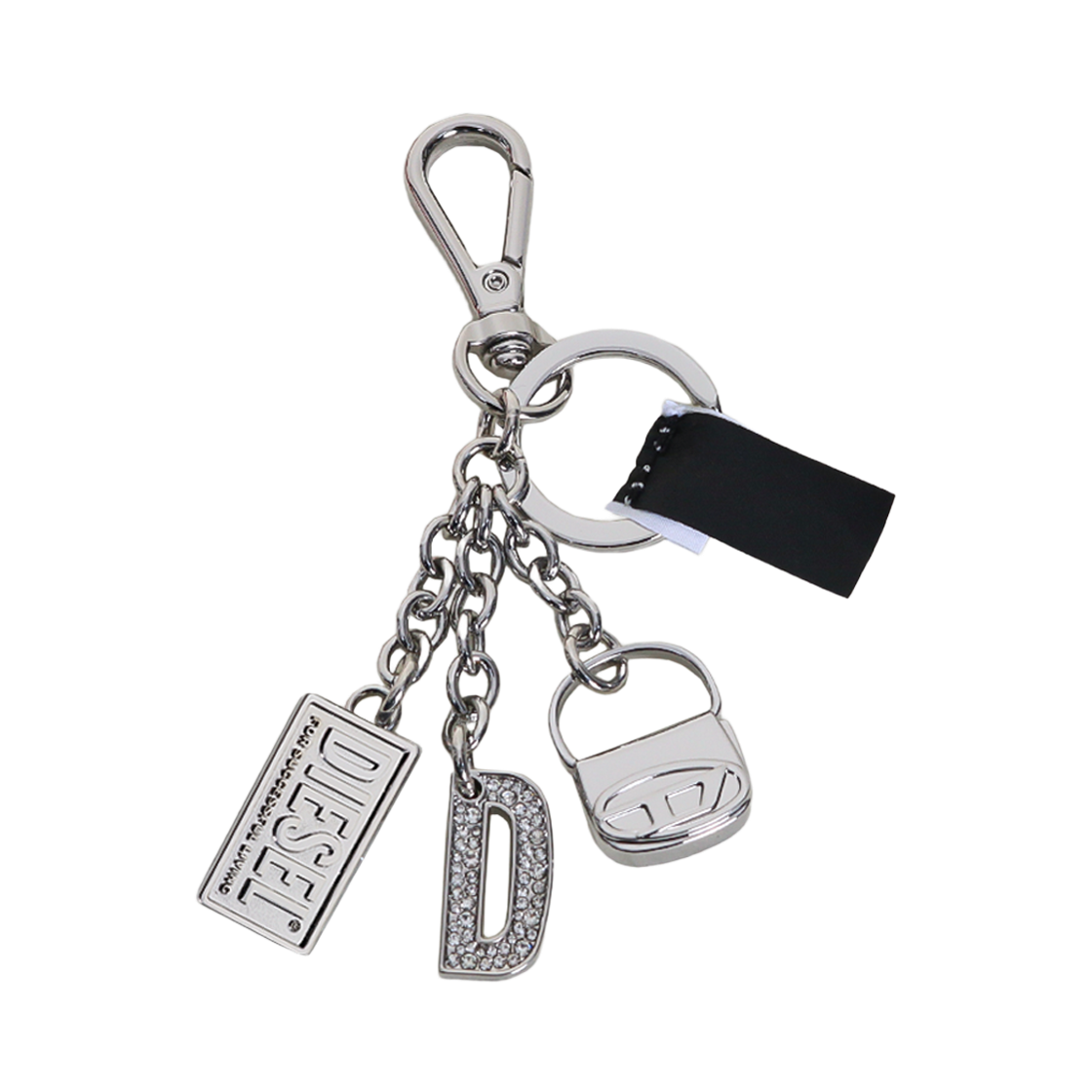 X10209P6471 HA060 [25% 쿠폰] Diesel 1DR Charm Keyring Silver