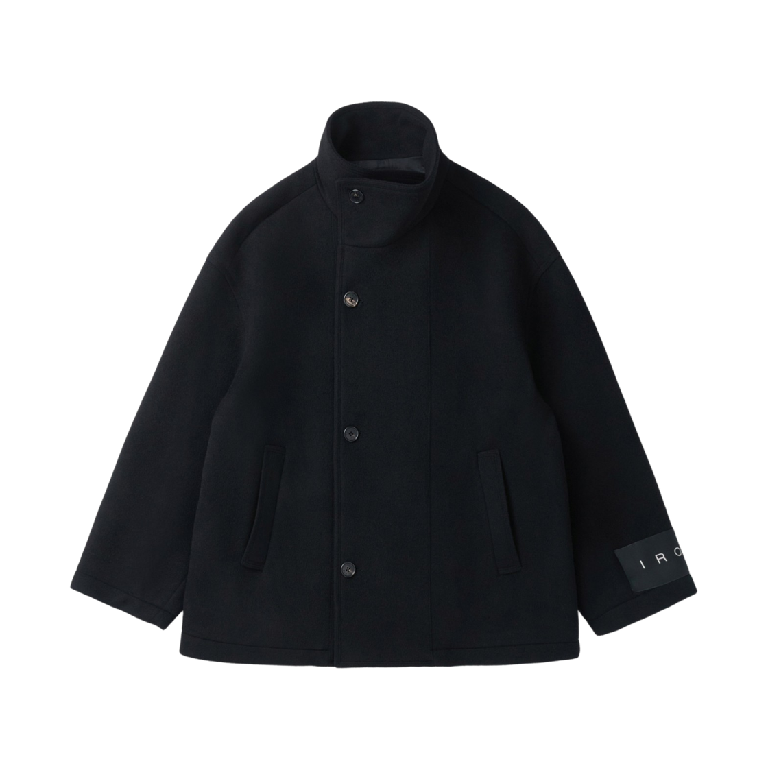 이로 오웬 캐시미어 블랜드 더블 숏 랩코트 블랙(Iro Owen Cashmere Blend Double Short Wrap Coat Black) - 2