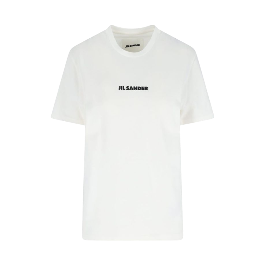 (W) 질 샌더 로고 티셔츠 내츄럴((W) Jil Sander Logo T-Shirt Natural) - 1