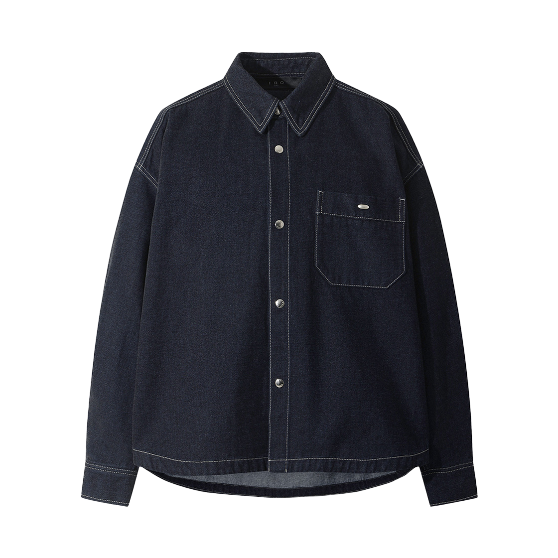 이로 뤼스웨트르 벨벳 셔켓 라이트 블루(Iro Lustre Velvet Shirt Jacket Light Blue)