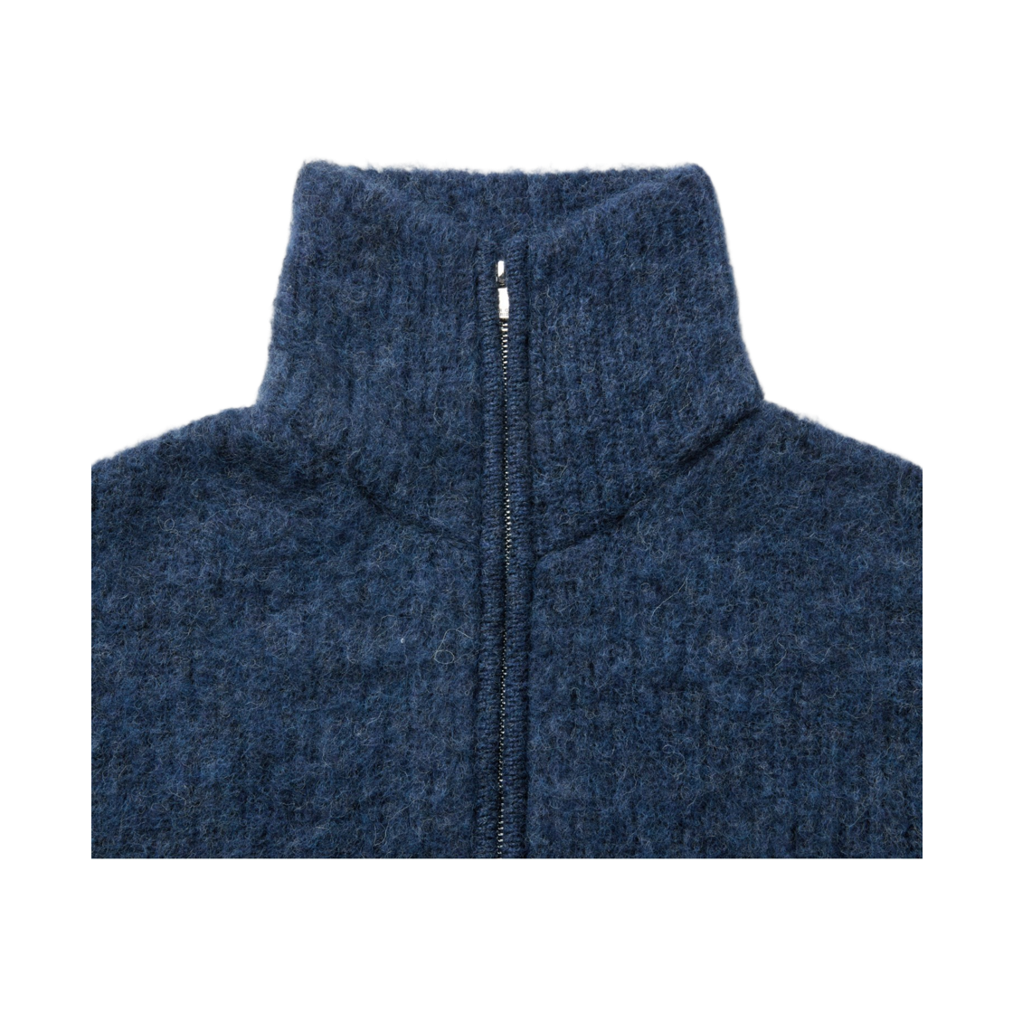 이로 오라 헤어리 집업 가디건 블루(Iro Aura Hairy Zip-Up Cardigan Blue) - 4
